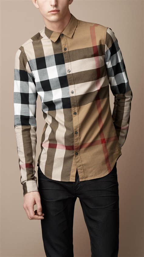 burberry check shirt|burberry check shirt men's.